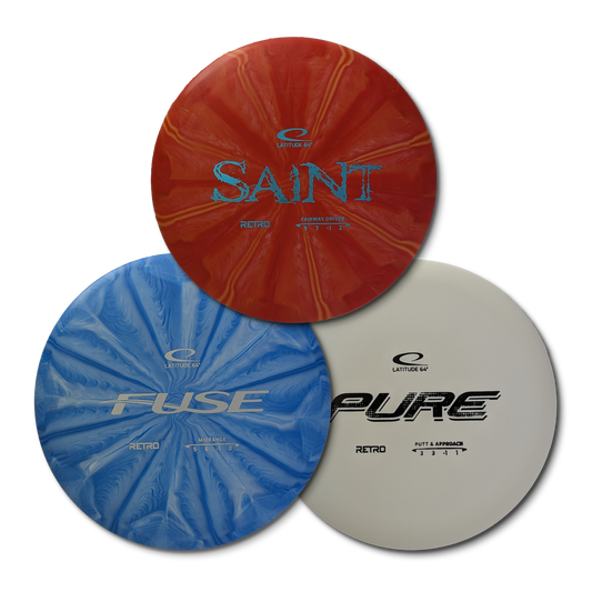 Disc Golf Starter Set (3 Discs) Retro